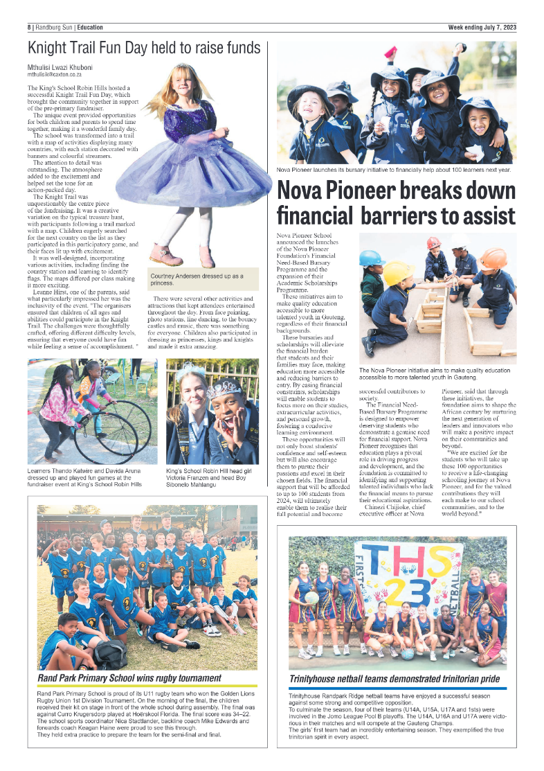 Randburg Sun 07 July 2023 page 8