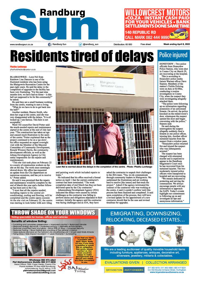 Randburg Sun 08 April 2022 page 1