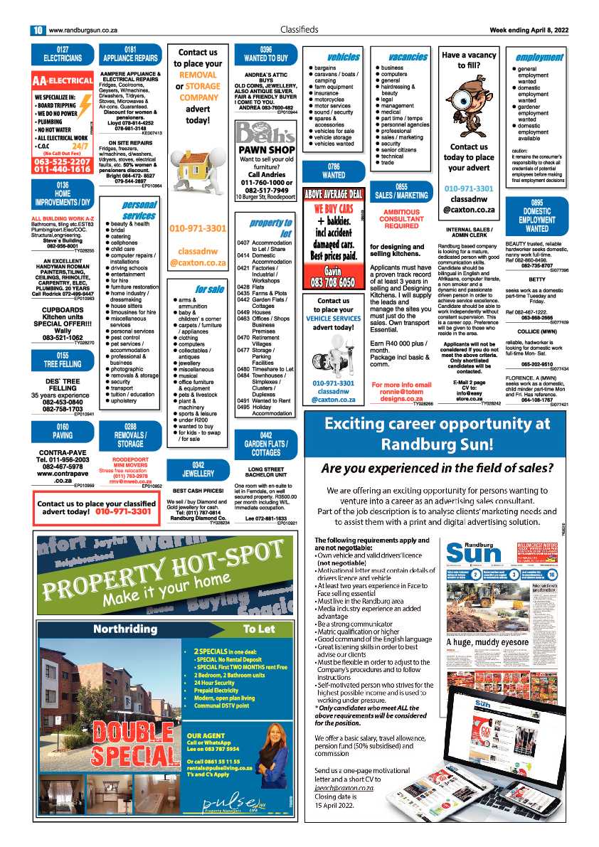 Randburg Sun 08 April 2022 page 10