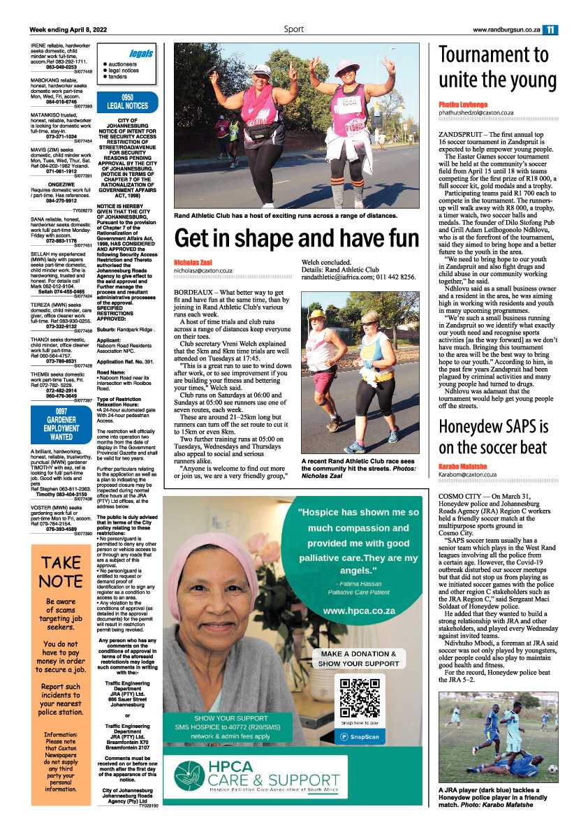 Randburg Sun 08 April 2022 page 11