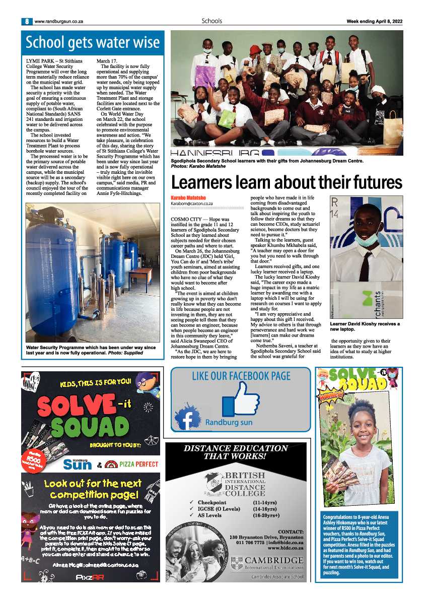 Randburg Sun 08 April 2022 page 8