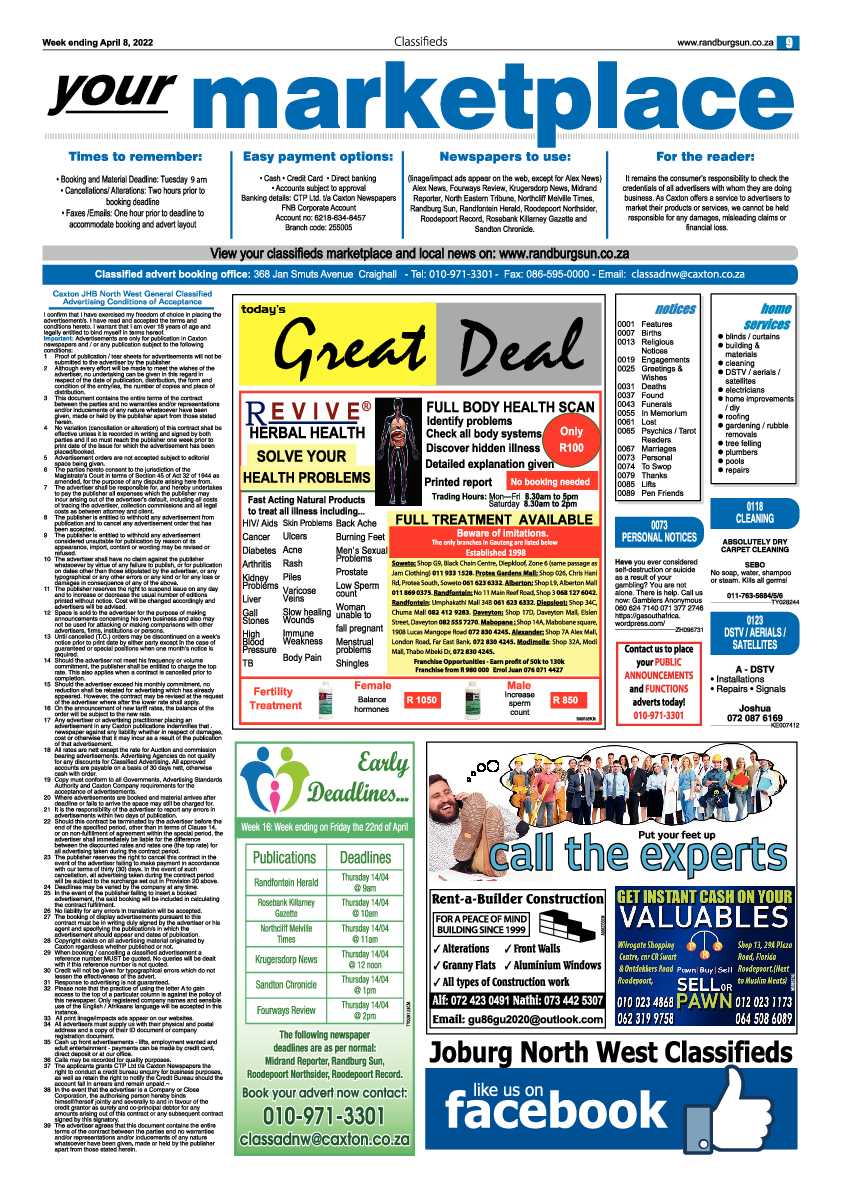 Randburg Sun 08 April 2022 page 9