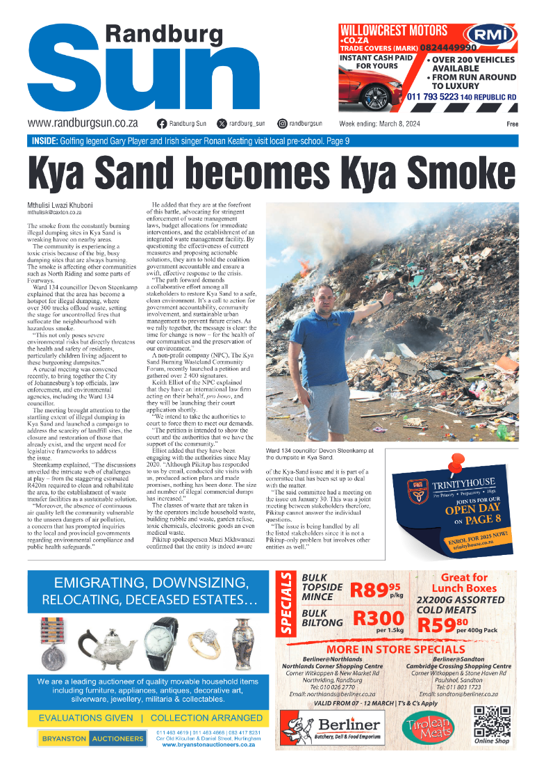 Randburg Sun 08 March 2024 page 1