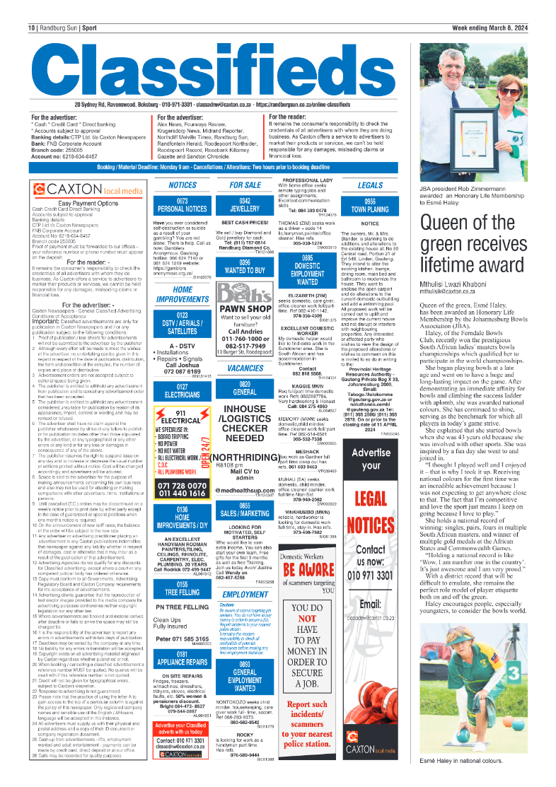 Randburg Sun 08 March 2024 page 10