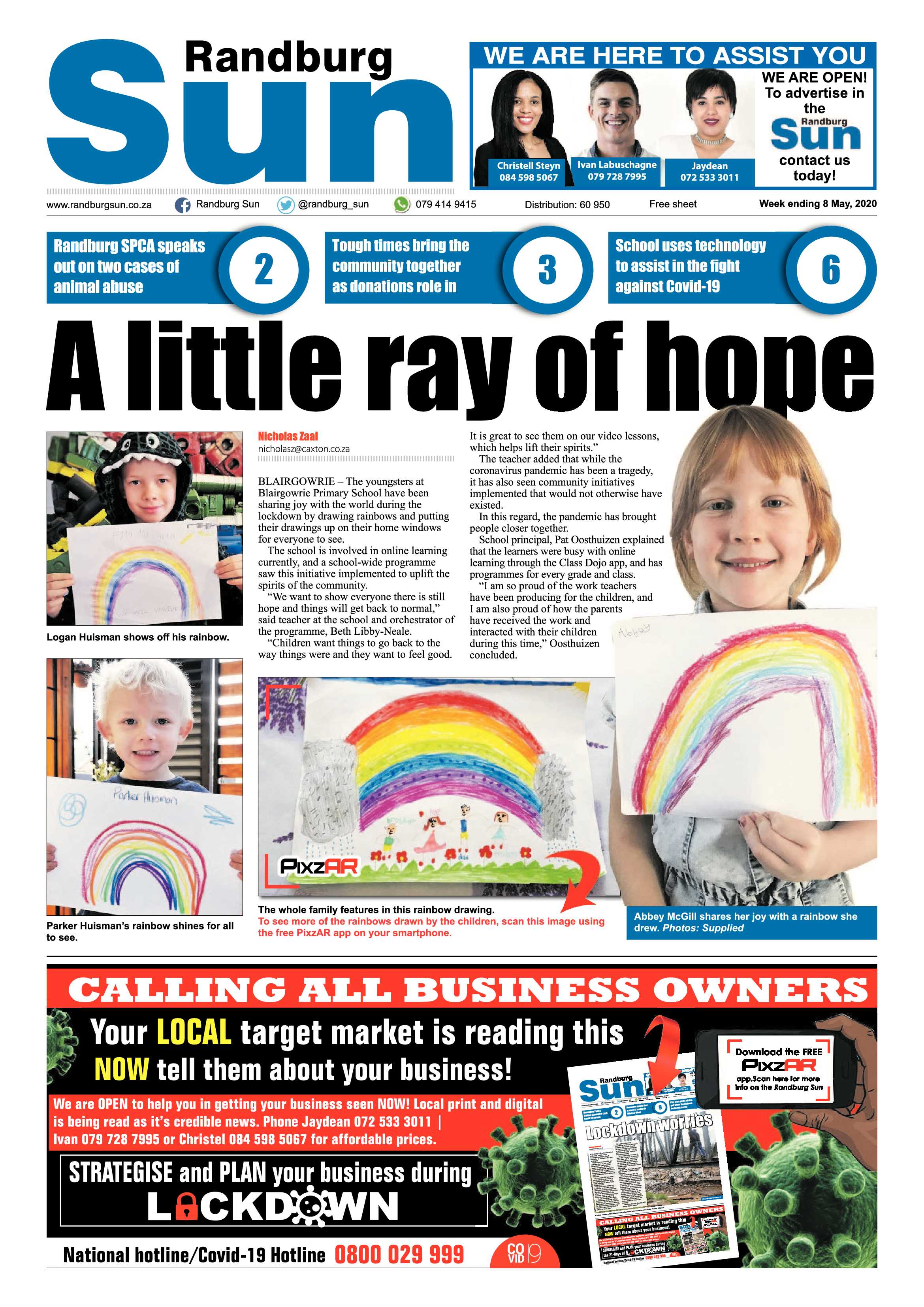 Randburg Sun 08 May 2020 page 1