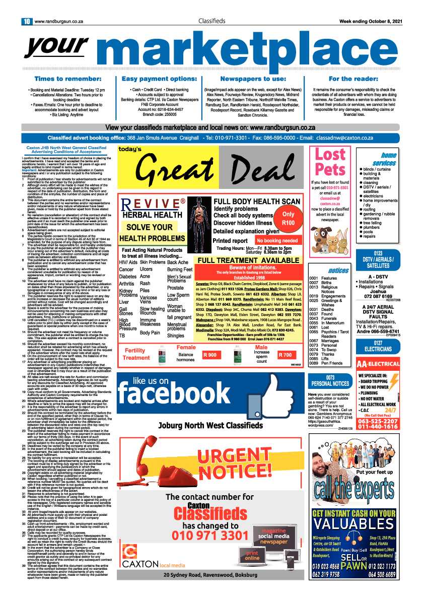 Randburg Sun 08 October 2021 page 10