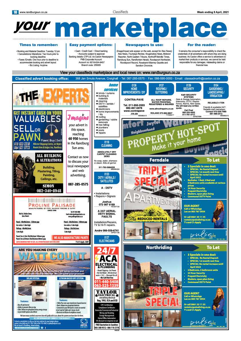 Randburg Sun 09 April 2021 page 10