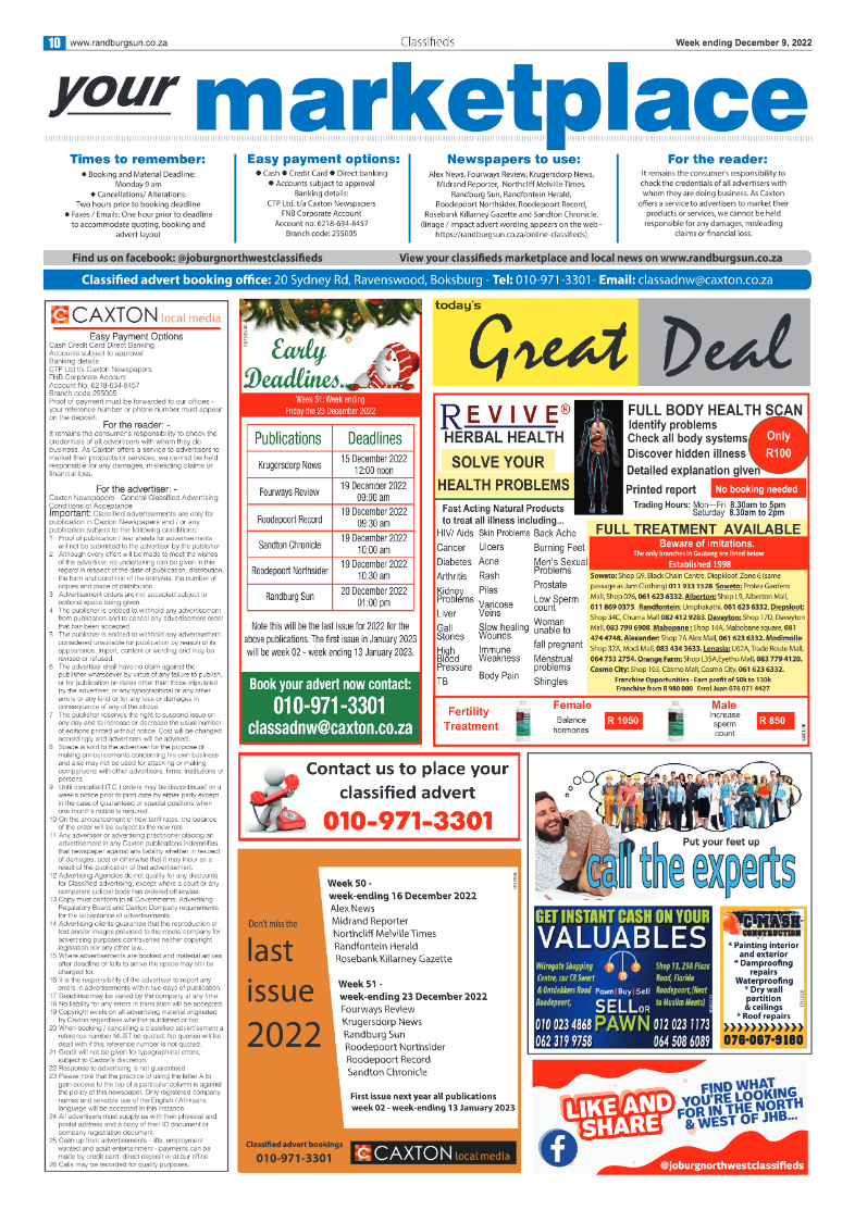 Randburg Sun 09 Dec 2022 page 10