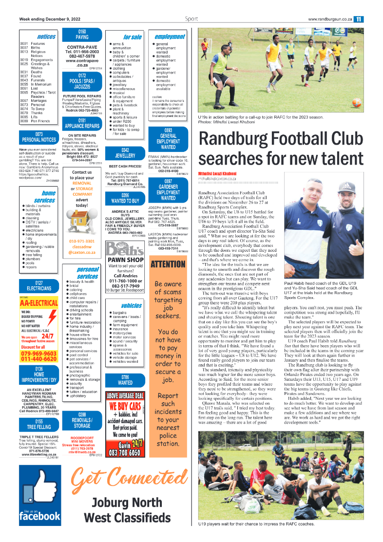 Randburg Sun 09 Dec 2022 page 11