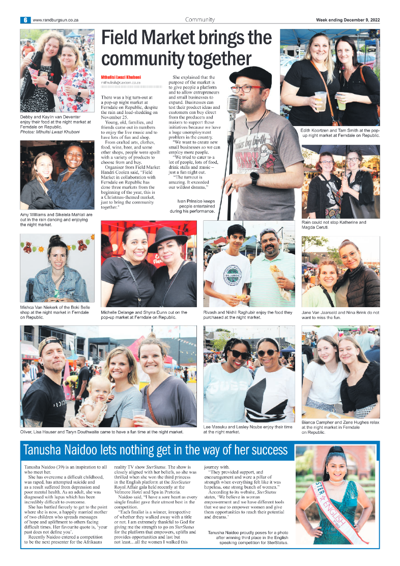 Randburg Sun 09 Dec 2022 page 6