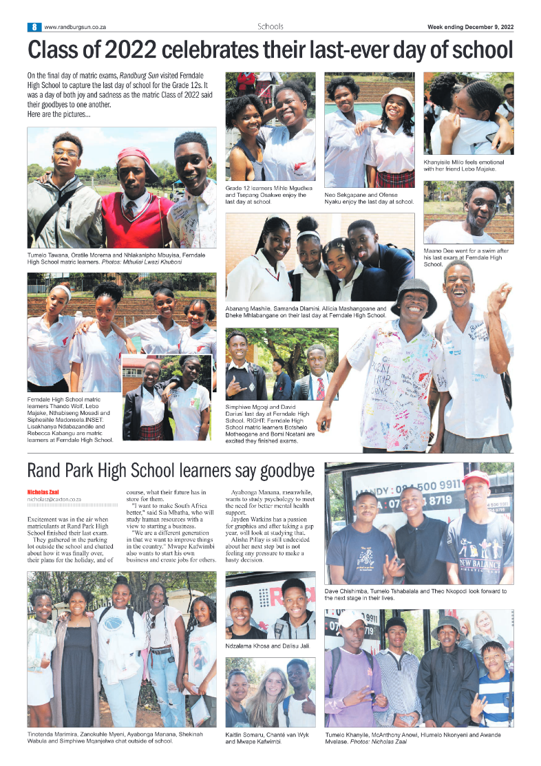 Randburg Sun 09 Dec 2022 page 8