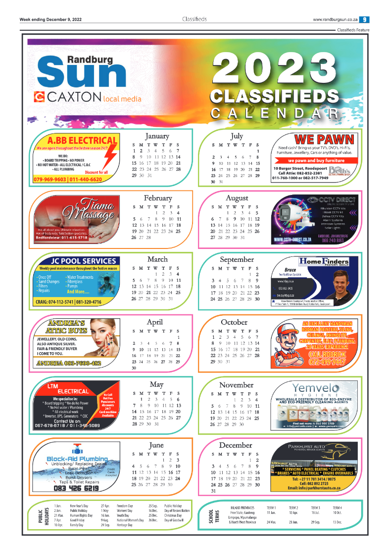 Randburg Sun 09 Dec 2022 page 9