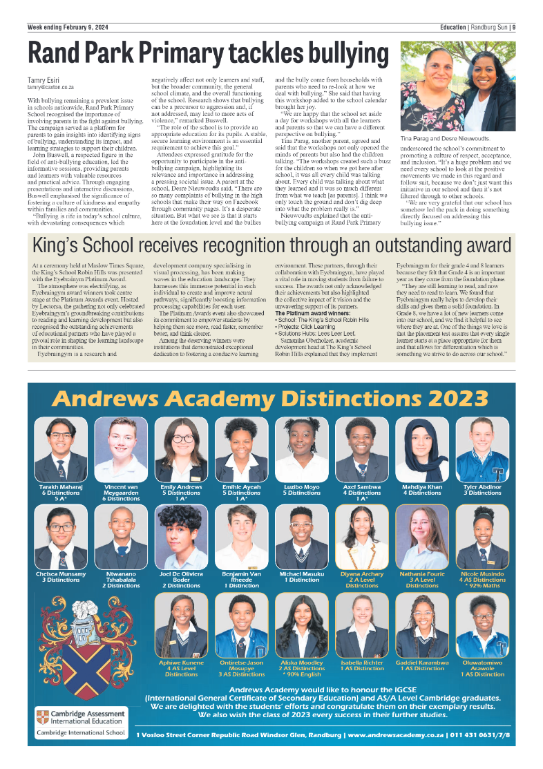 Randburg Sun 09 February 2024 page 9