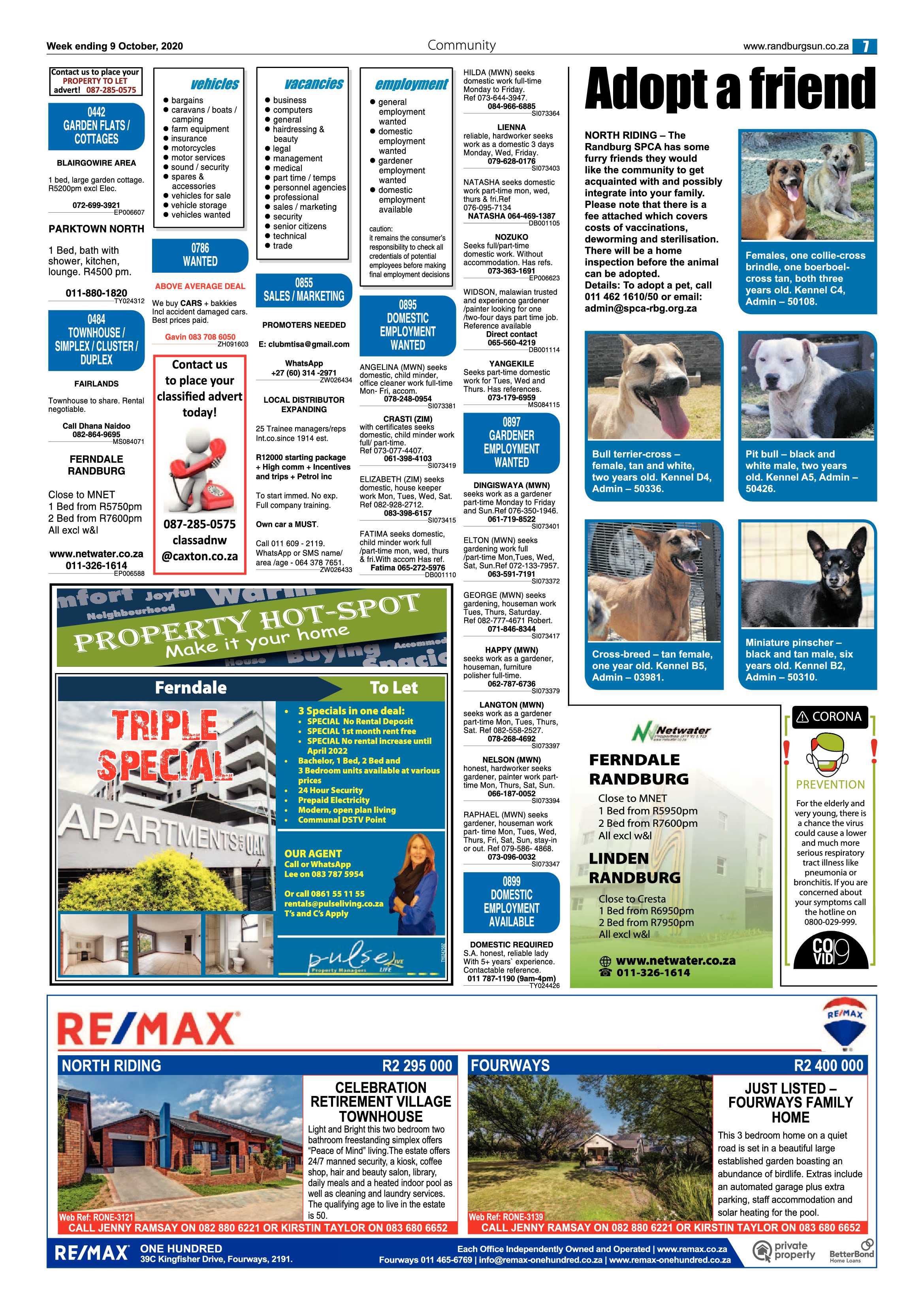 Randburg Sun 09 October 2020 page 7