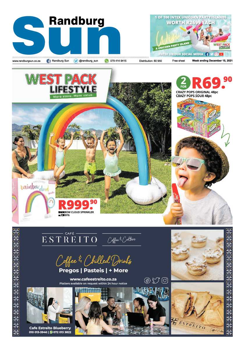 Randburg Sun 10 December 2021 page 1