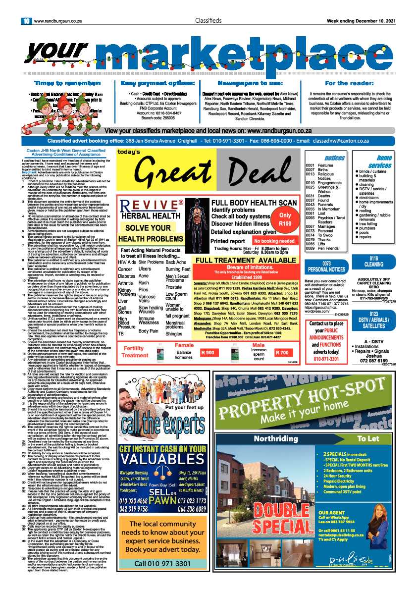 Randburg Sun 10 December 2021 page 12