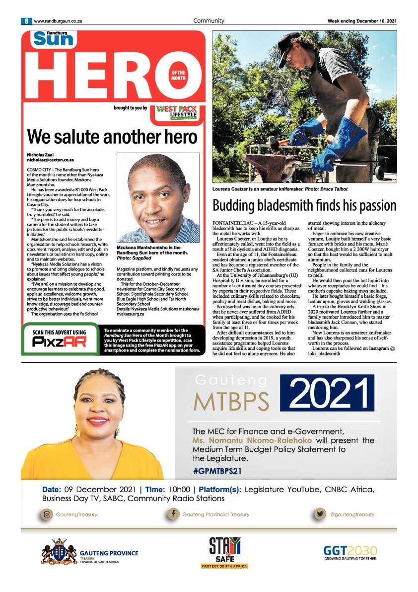 Randburg Sun 10 December 2021 page 8