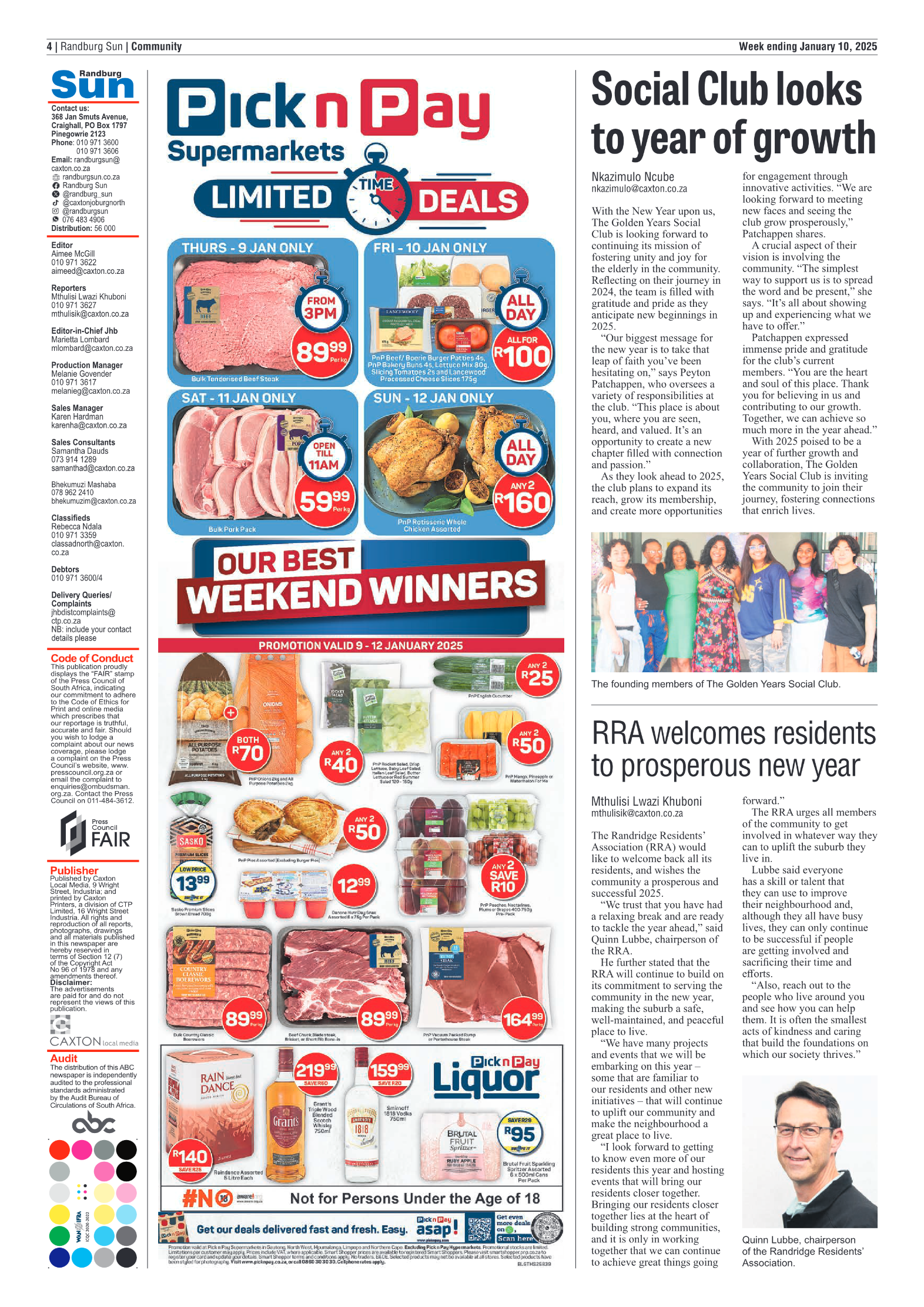Randburg Sun 10 January 2025 page 4