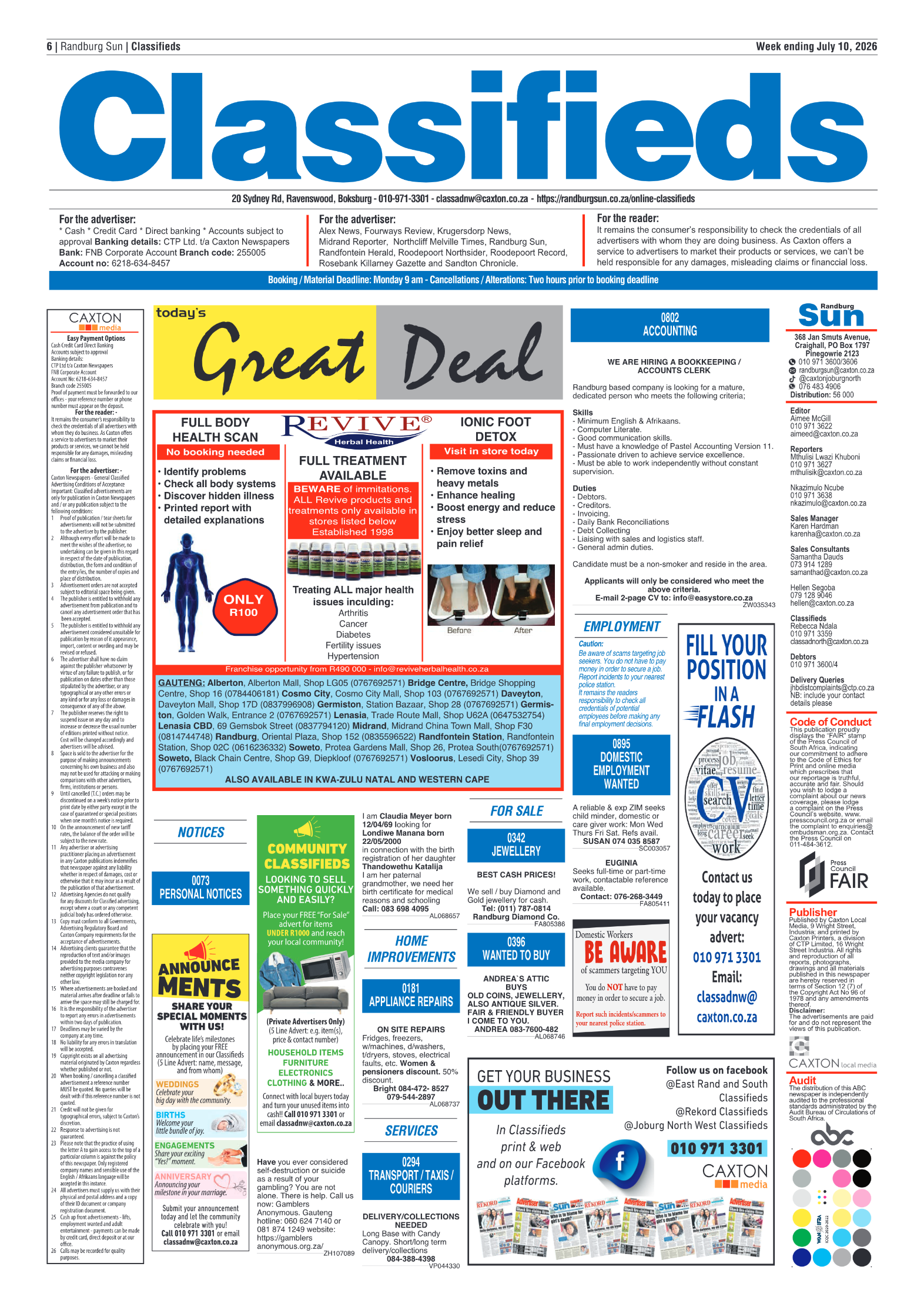 Randburg Sun 10 July 2026 page 8