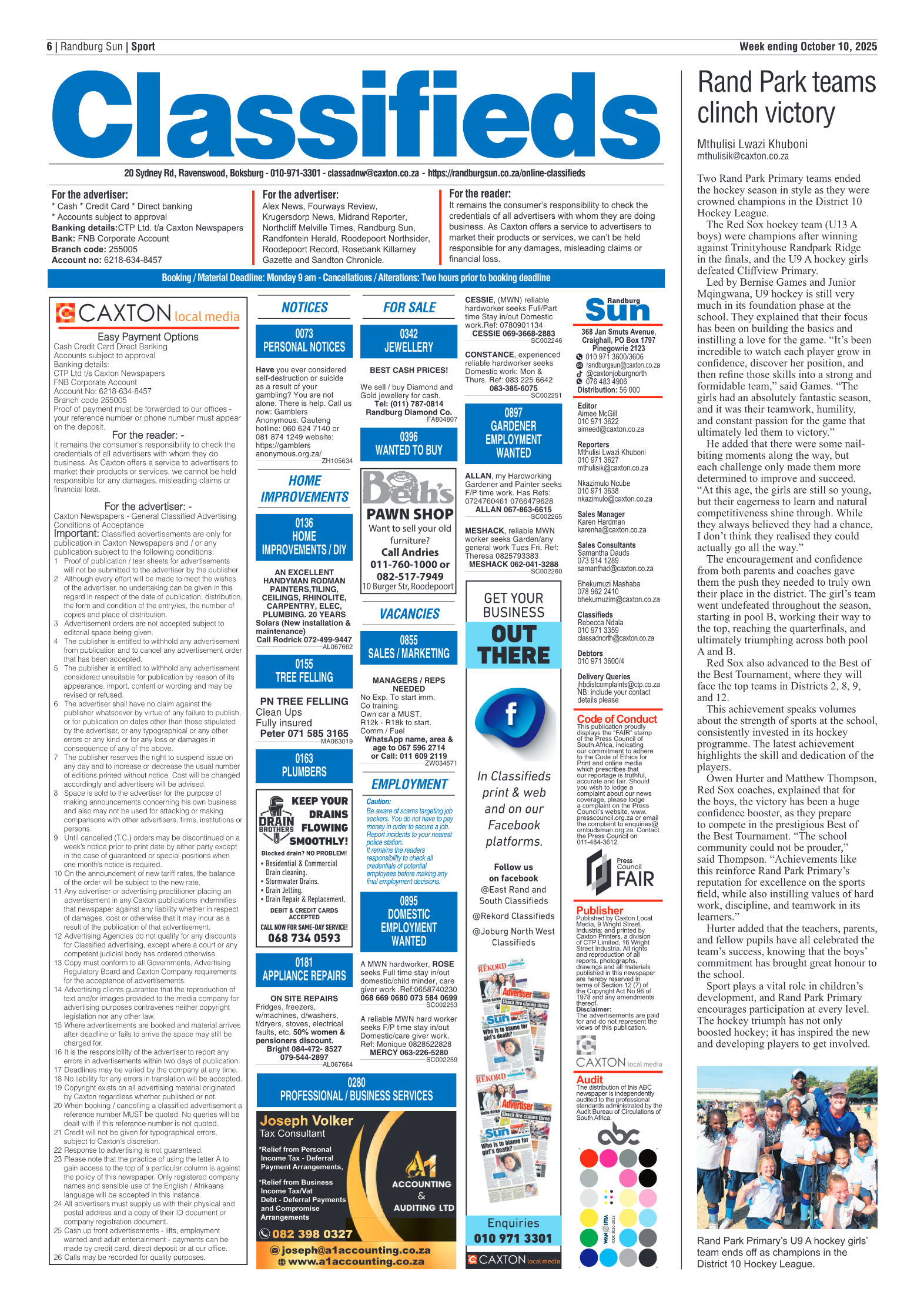 Randburg Sun 10 October 2025 page 8