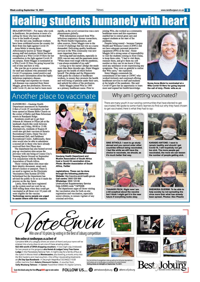 Randburg Sun 10 September 2021 page 3
