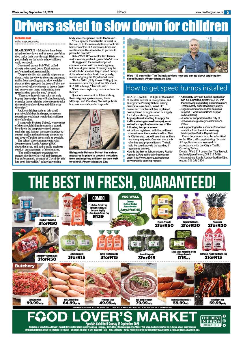 Randburg Sun 10 September 2021 page 5