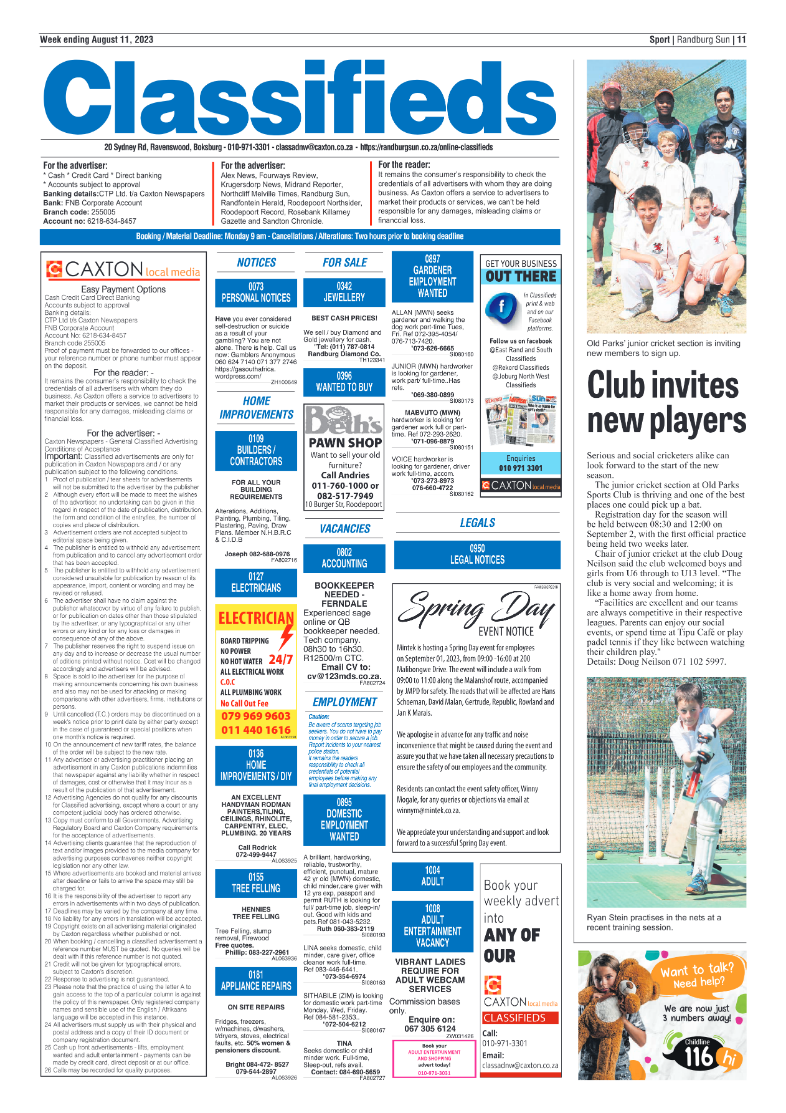 Randburg Sun 11 Aug 2023 page 11