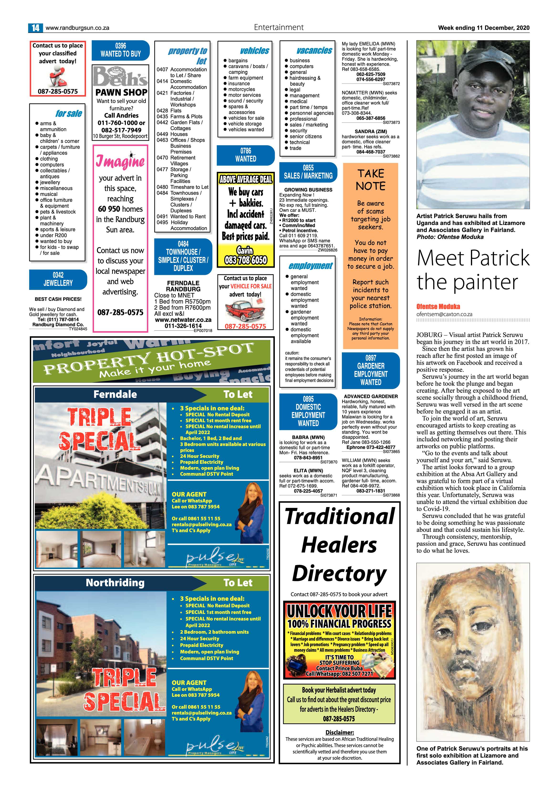 Randburg Sun 11 December 2020 page 14