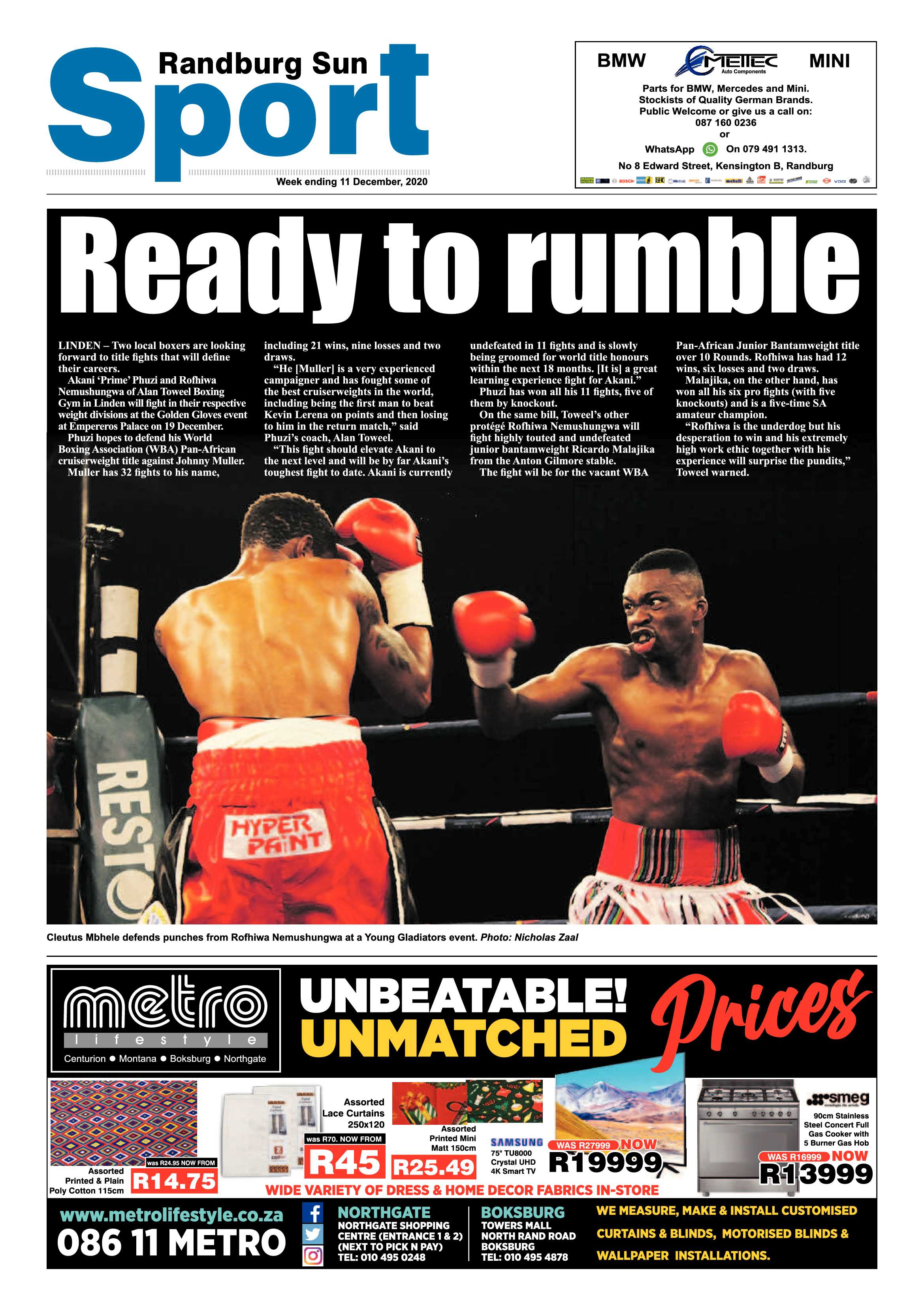 Randburg Sun 11 December 2020 page 16