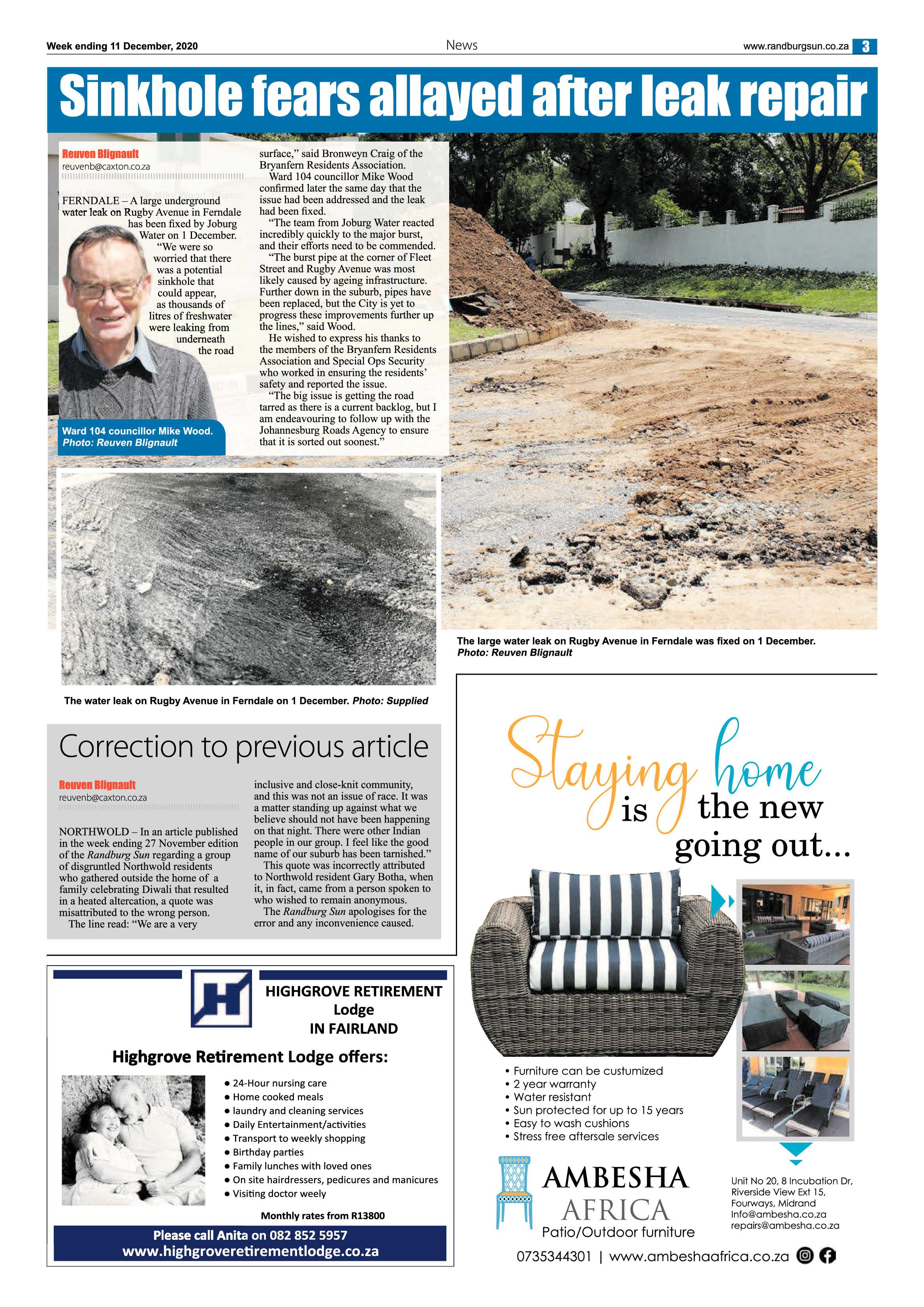 Randburg Sun 11 December 2020 page 3
