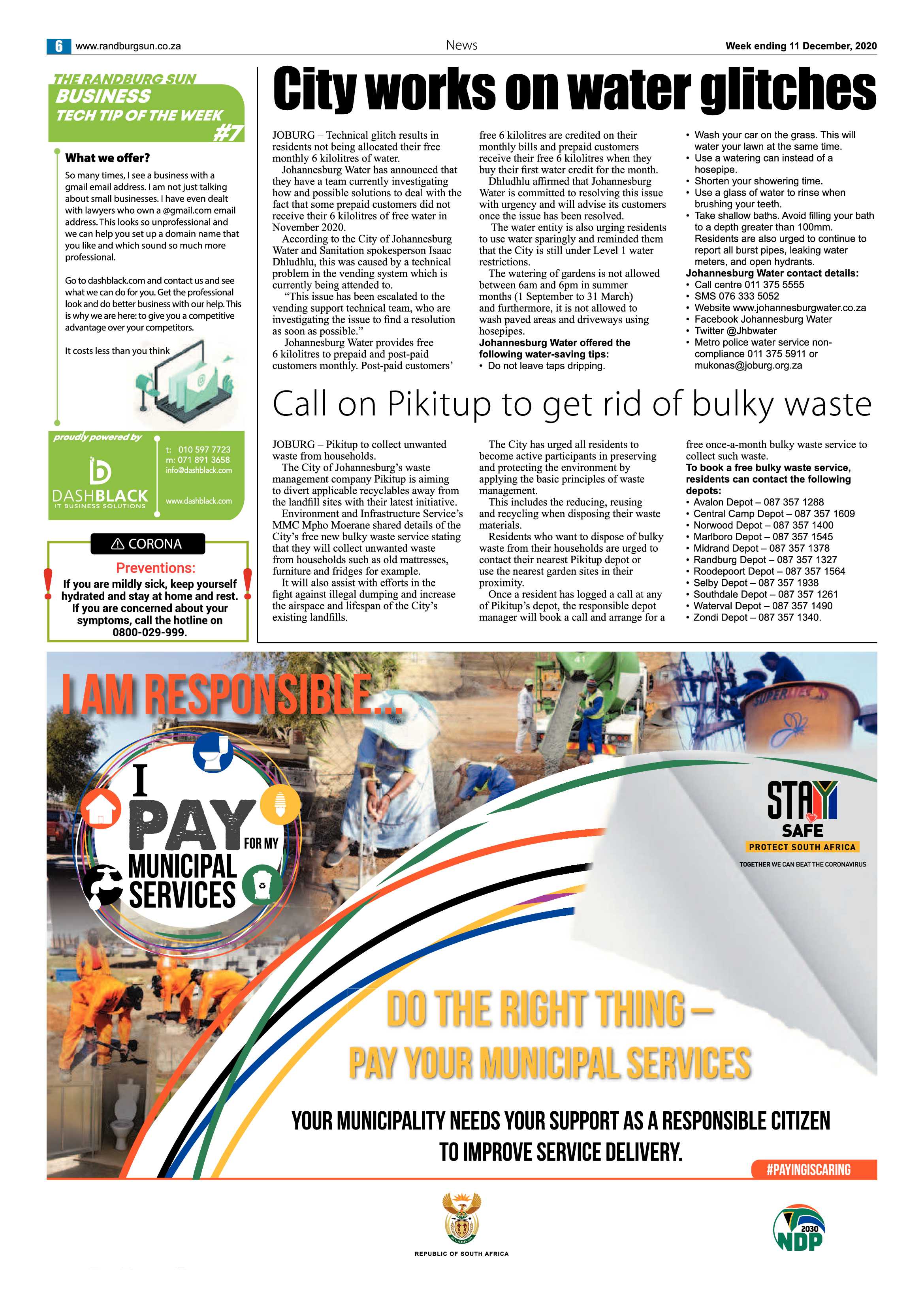 Randburg Sun 11 December 2020 page 6