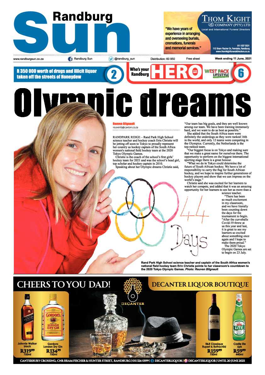 Randburg Sun 11 June 2021 page 1