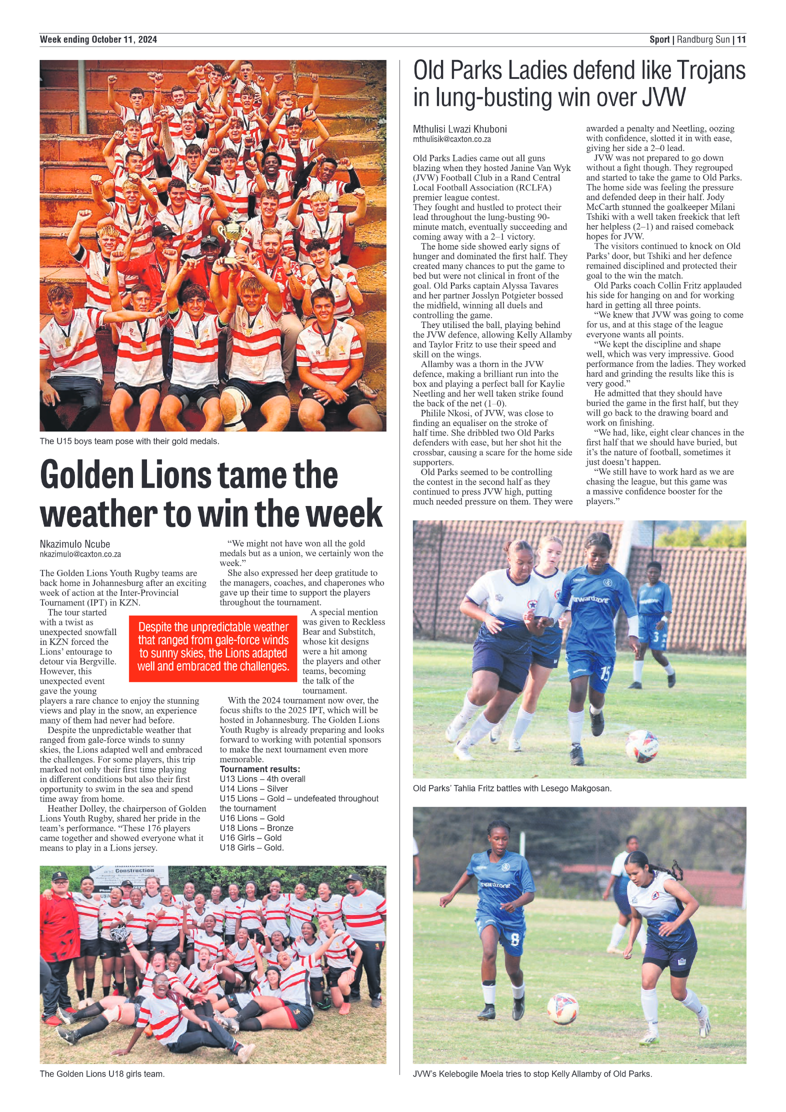 Randburg Sun 11 October 2024 page 11