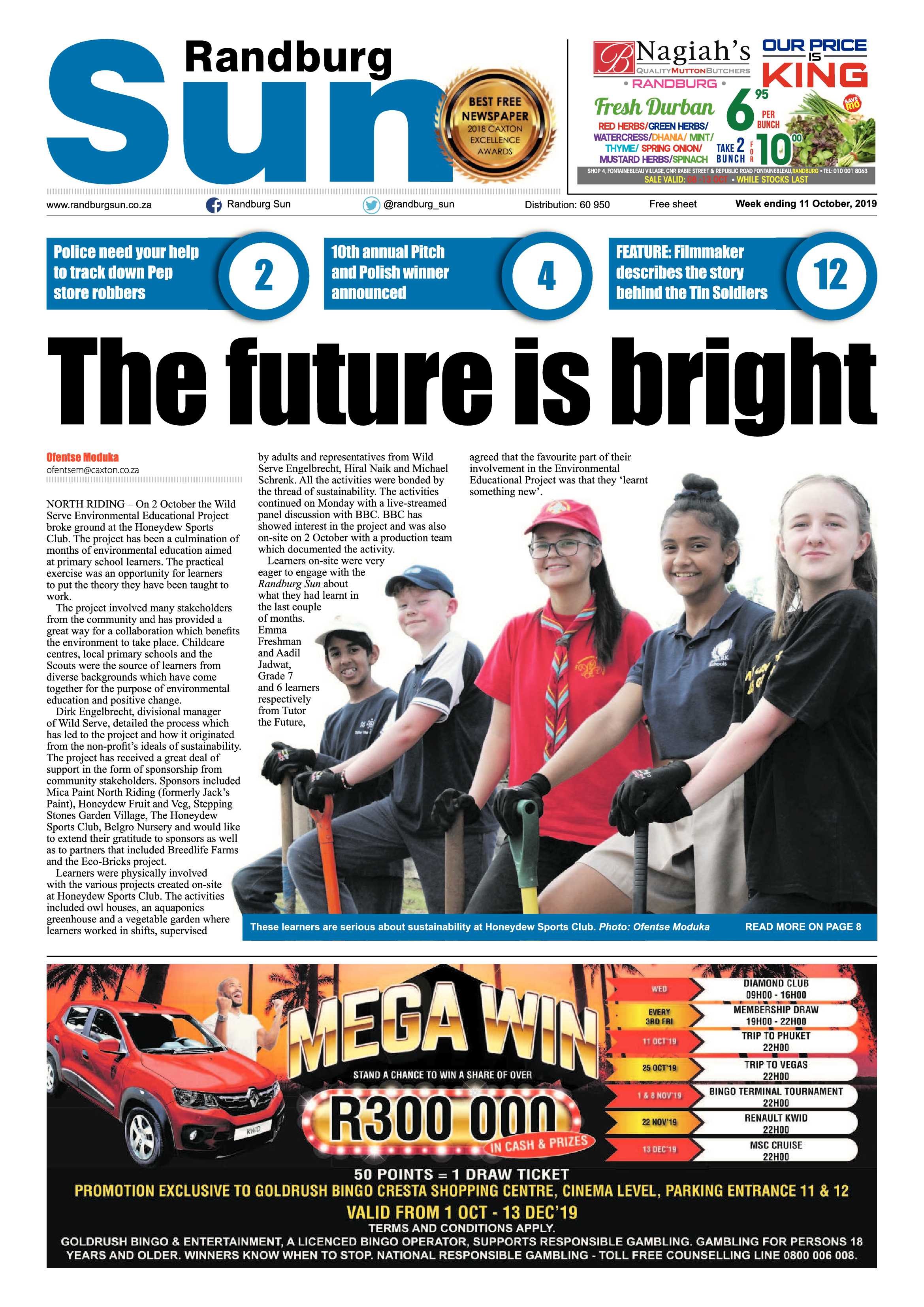 Randburg Sun 11 October, 2019 page 1