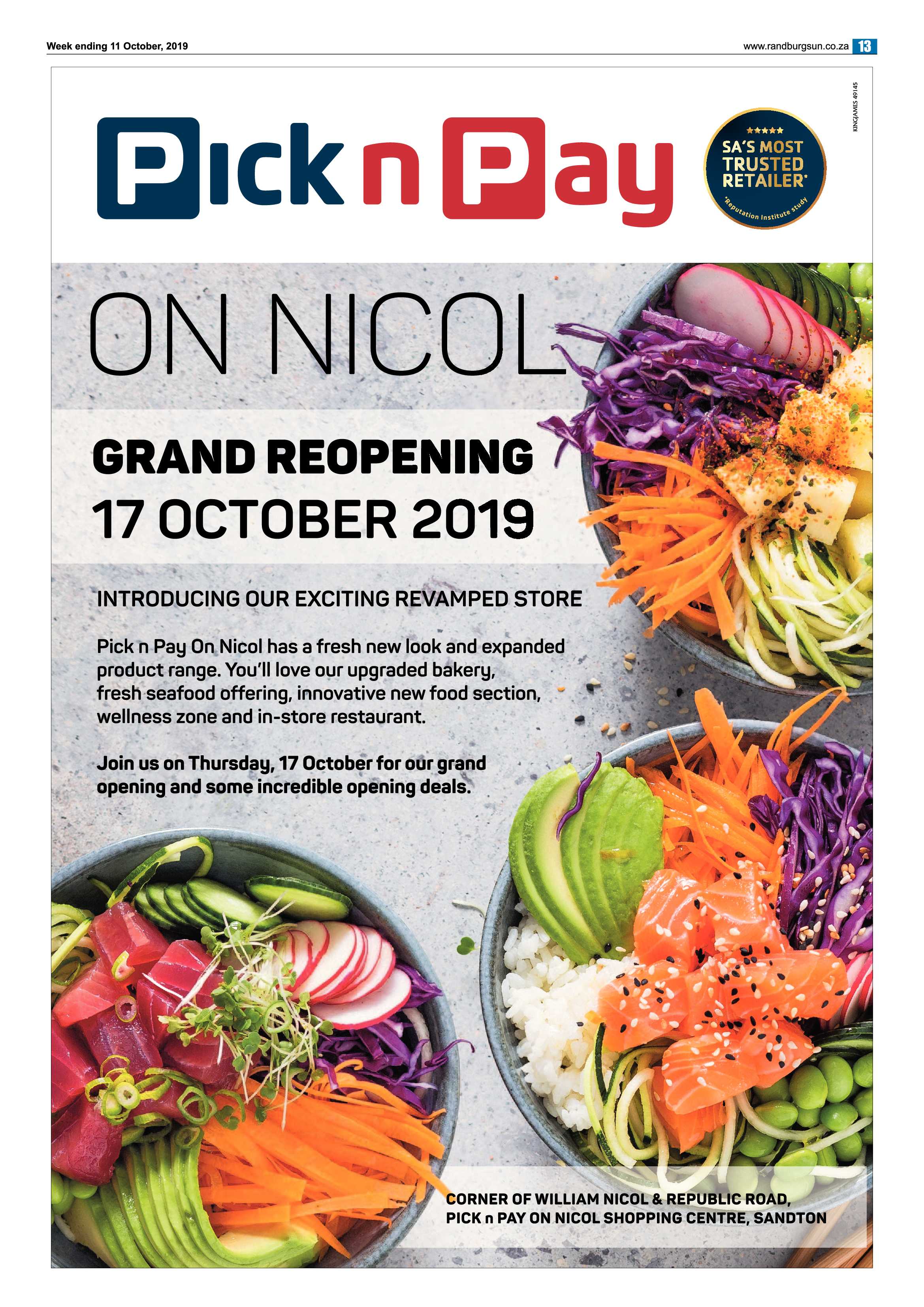 Randburg Sun 11 October, 2019 page 13