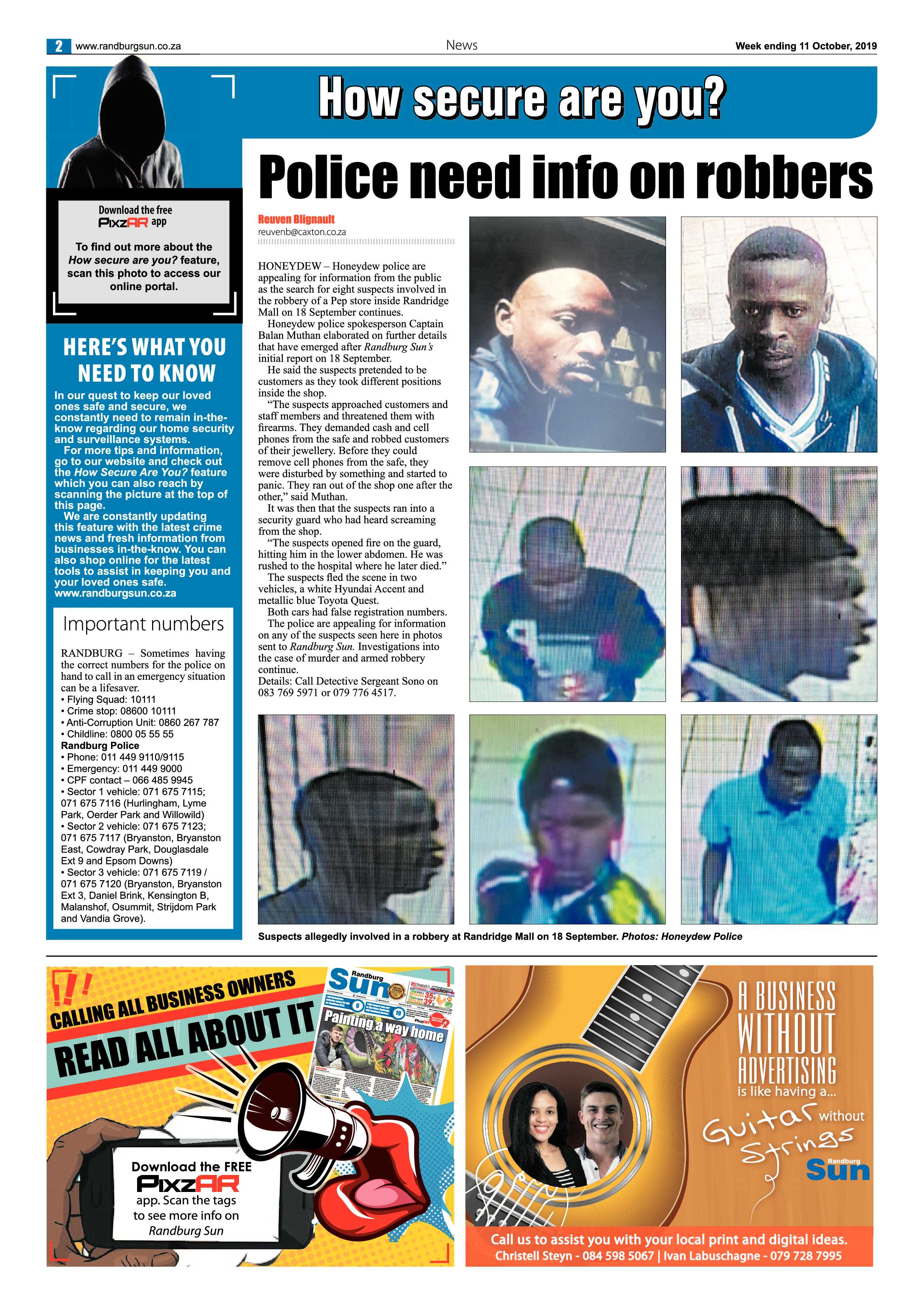 Randburg Sun 11 October, 2019 page 2