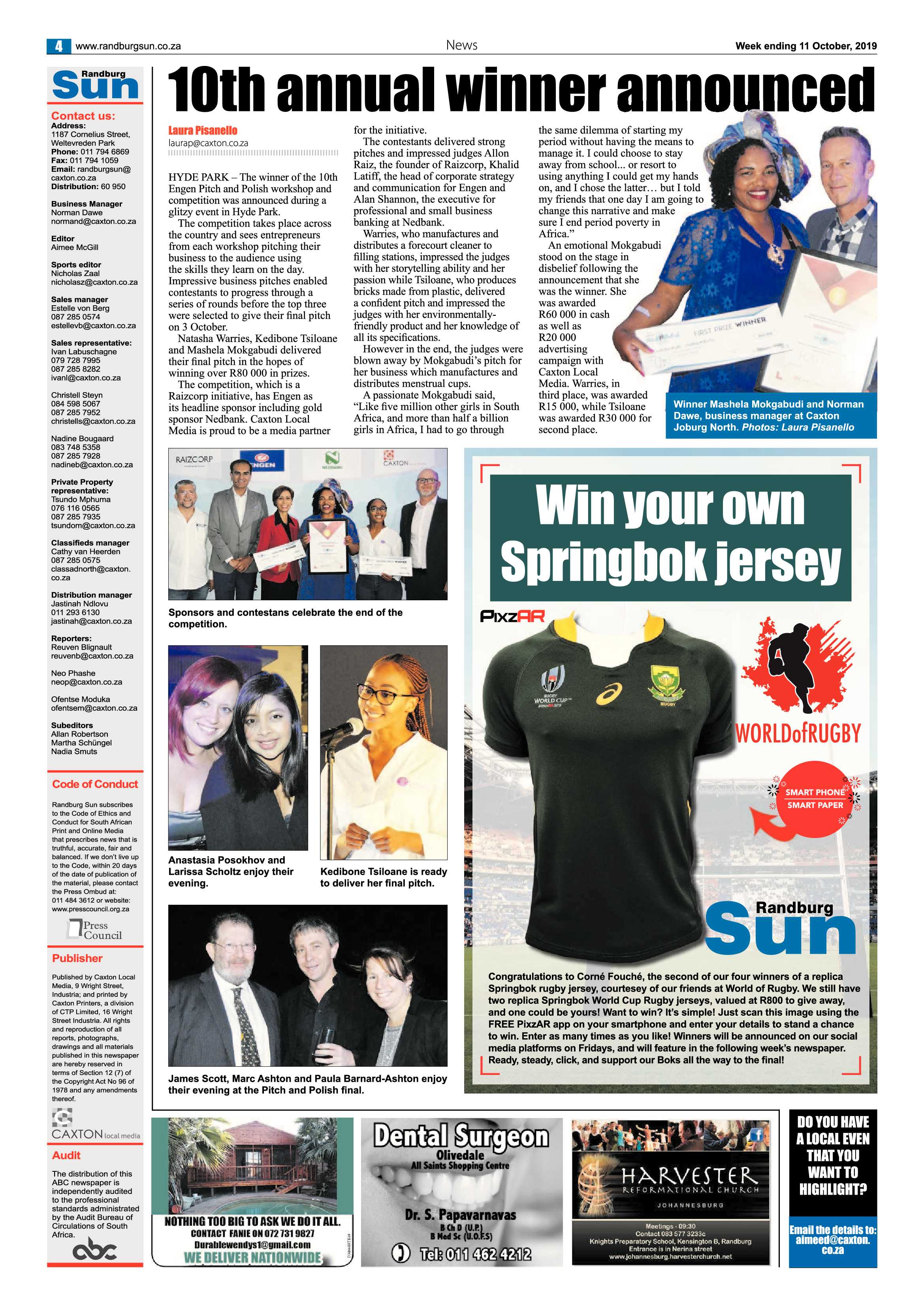 Randburg Sun 11 October, 2019 page 4