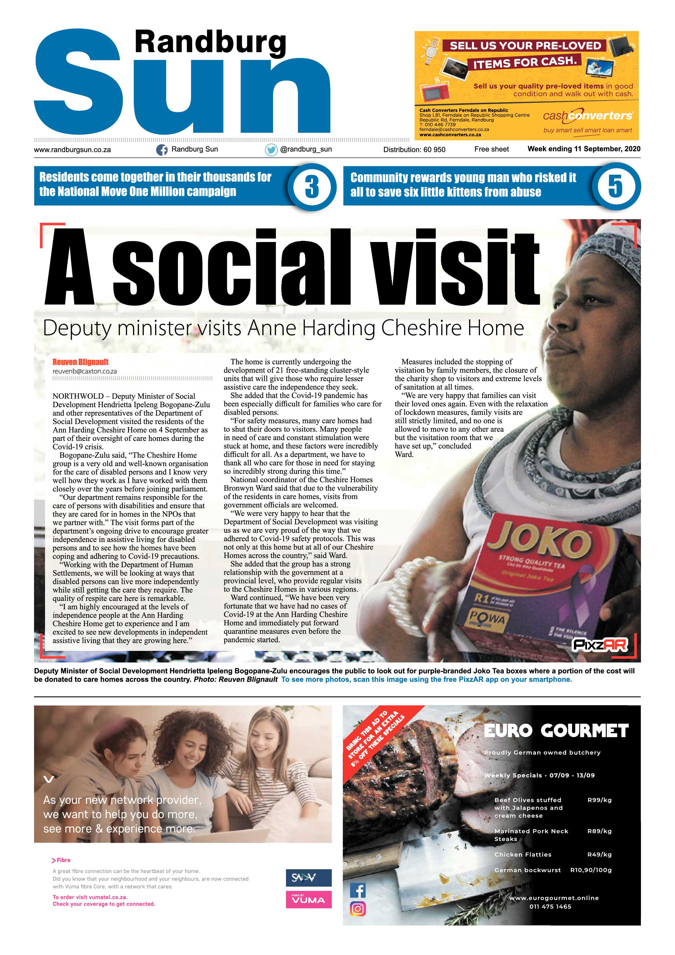 Randburg Sun 11 September 2020 page 1