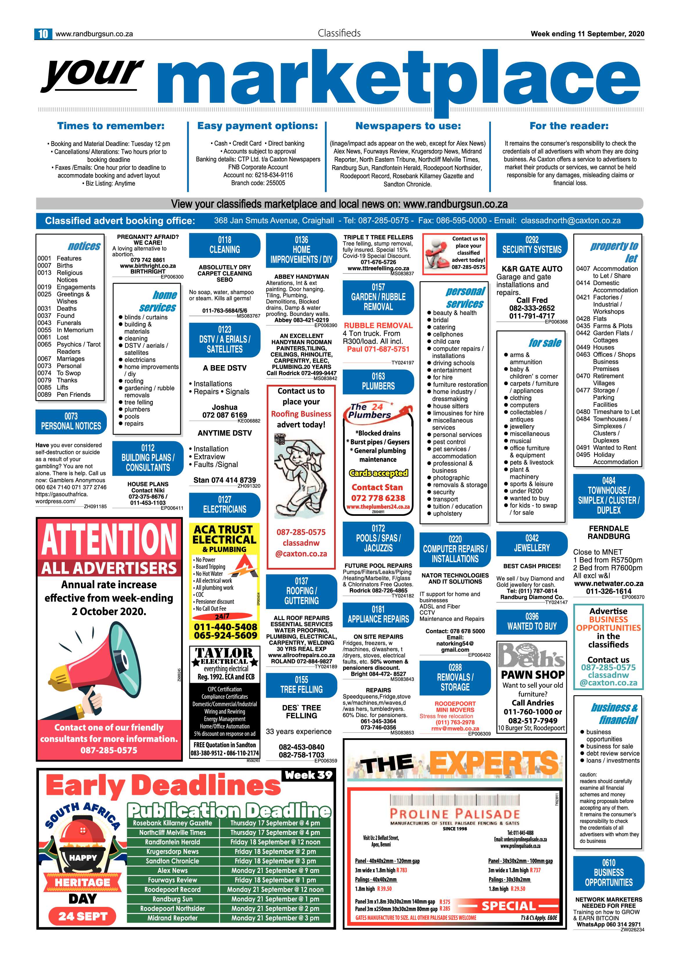 Randburg Sun 11 September 2020 page 10
