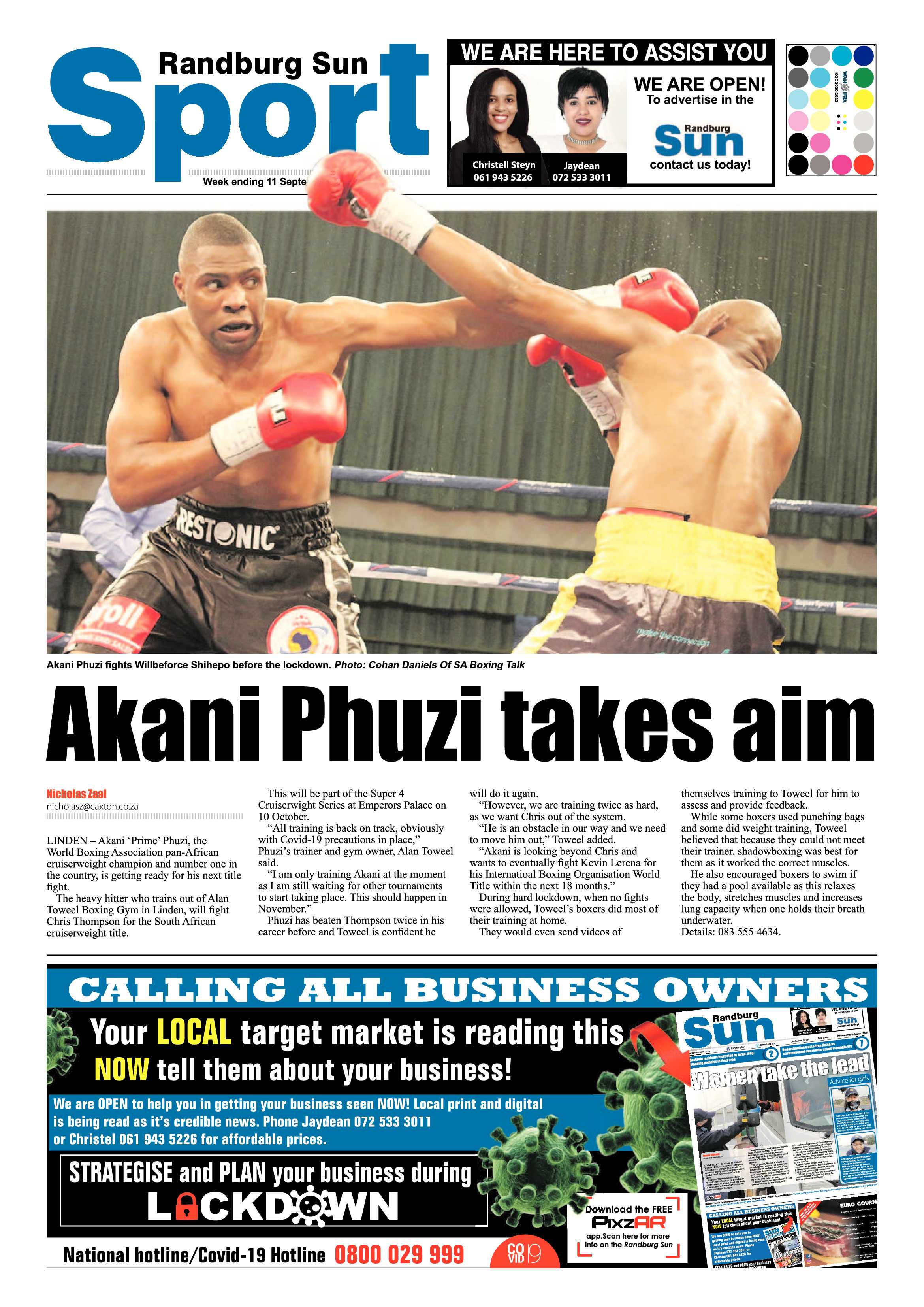 Randburg Sun 11 September 2020 page 12