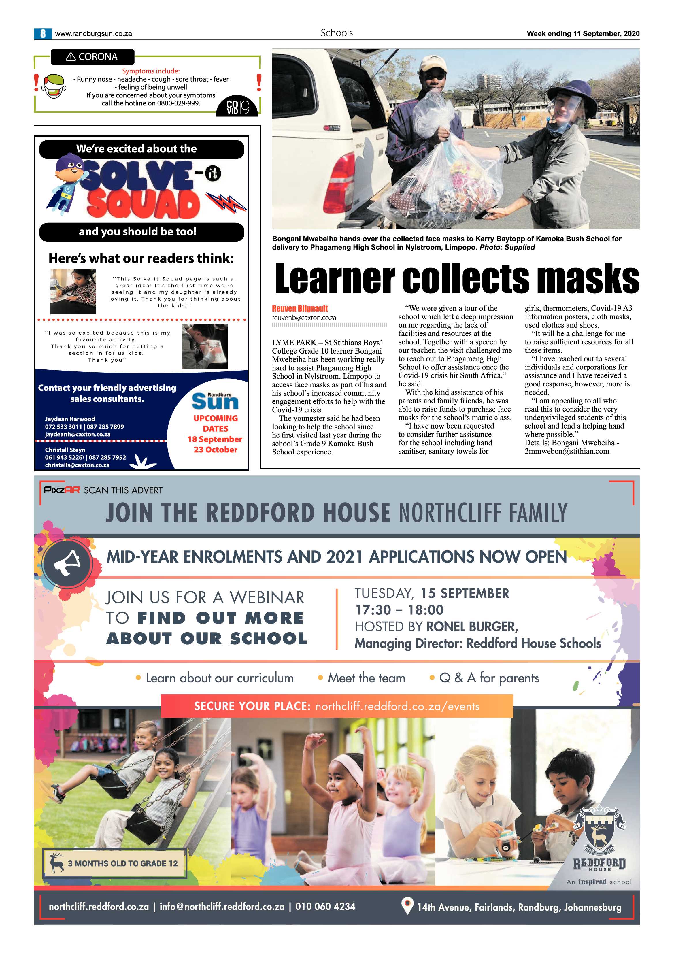 Randburg Sun 11 September 2020 page 8