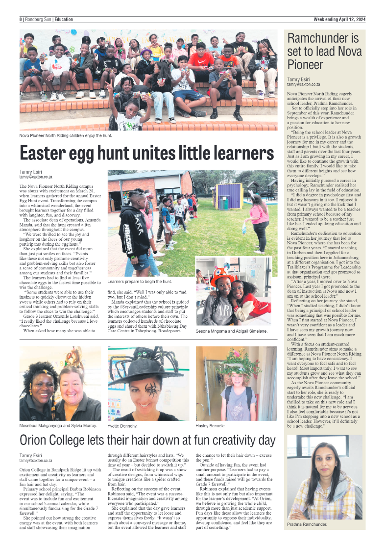 Randburg Sun 12 April 2024 page 8