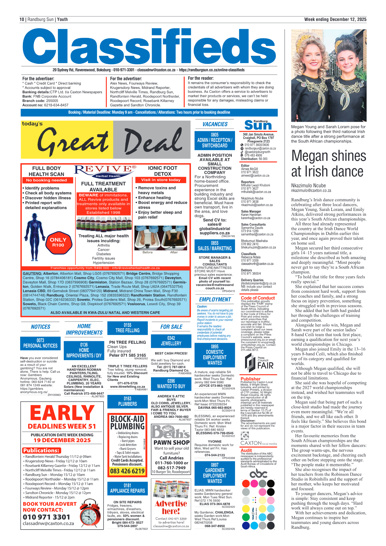 Randburg Sun 12 December 2025 page 12
