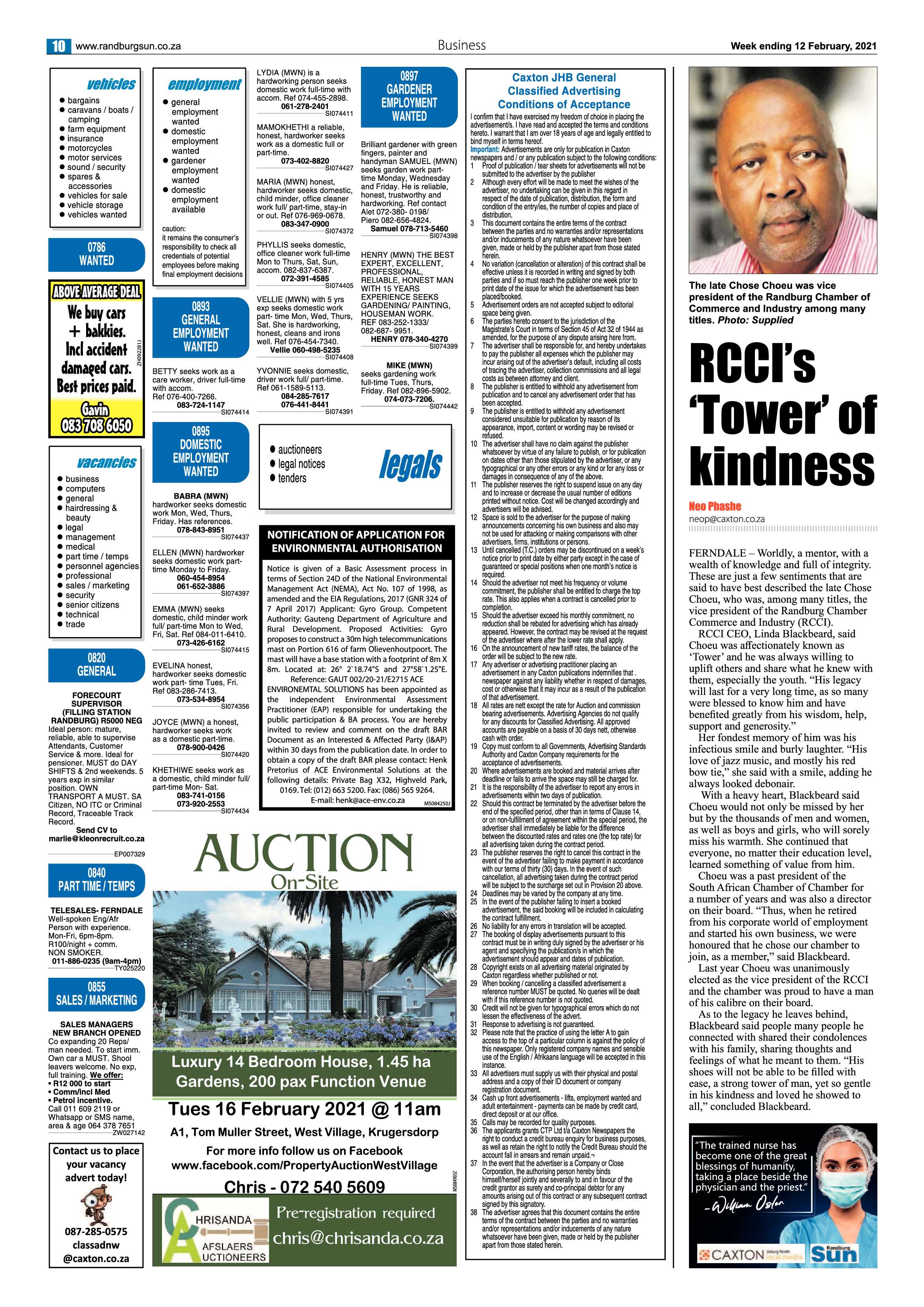 Randburg Sun 12 February 2021 page 10