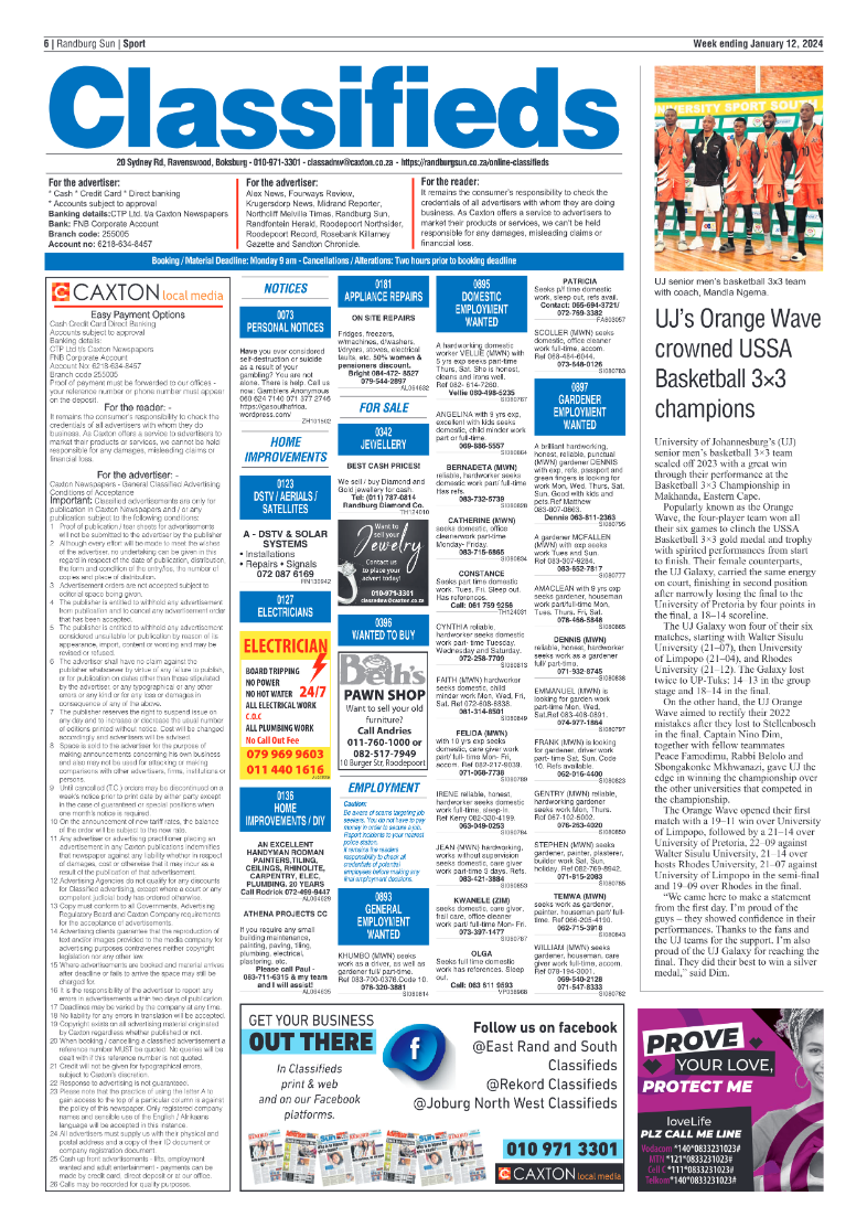 Randburg Sun 12 January 2024 page 6
