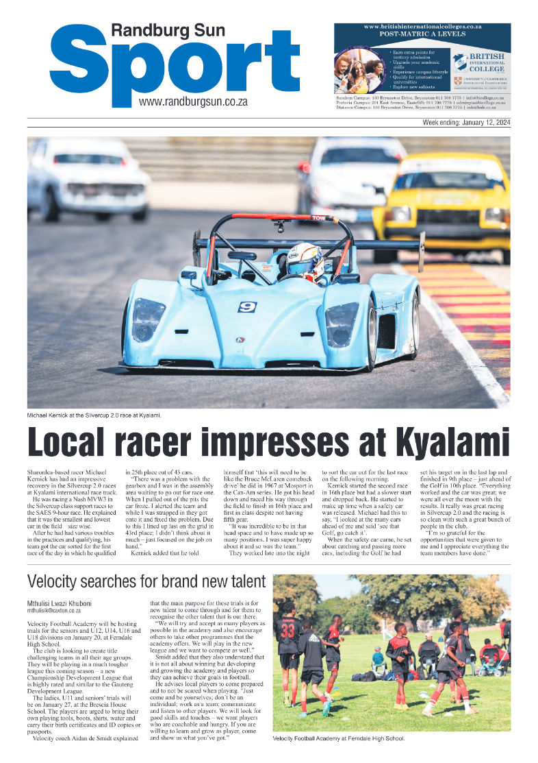 Randburg Sun 12 January 2024 page 8