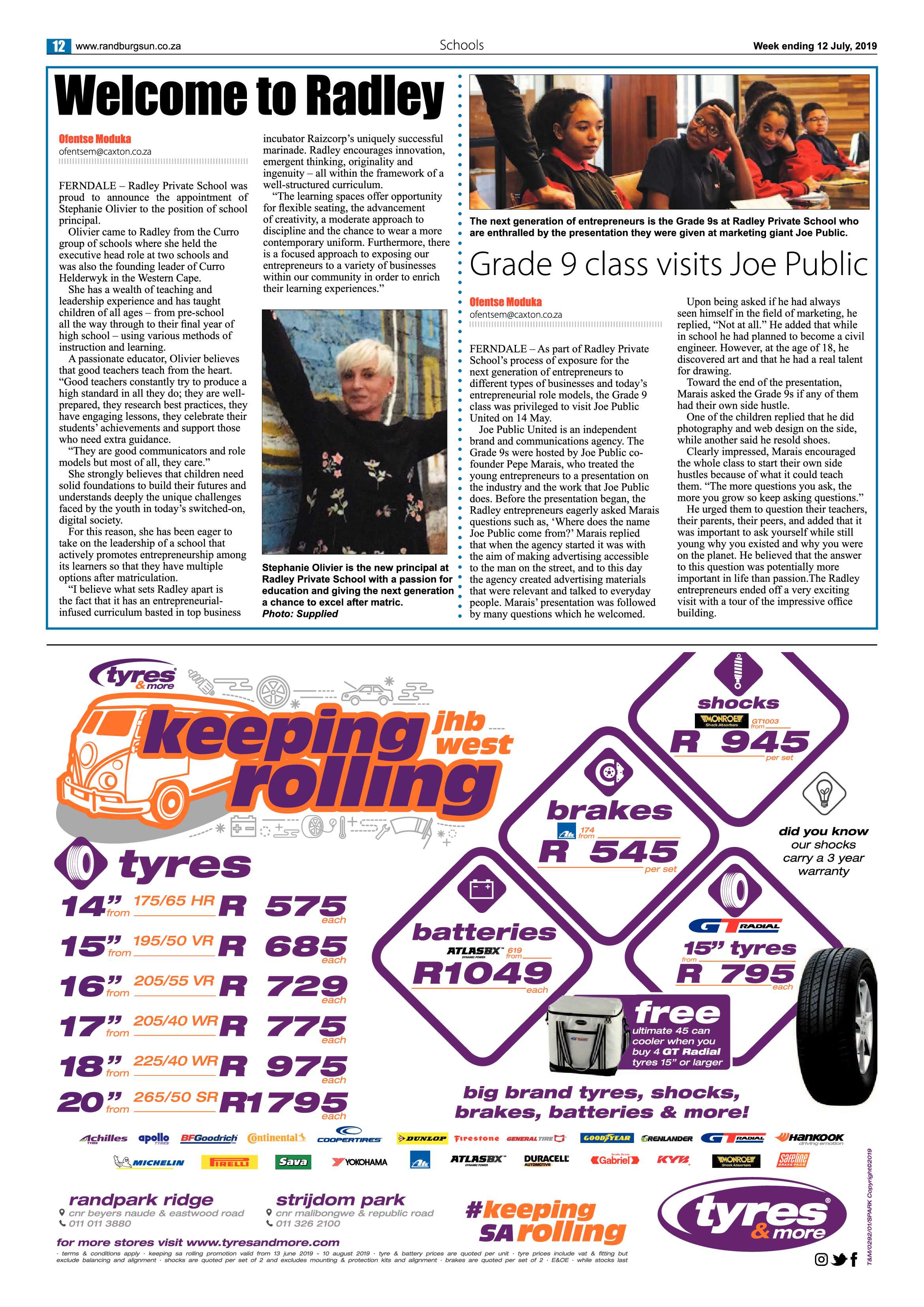 Randburg Sun 12 July, 2019 page 12