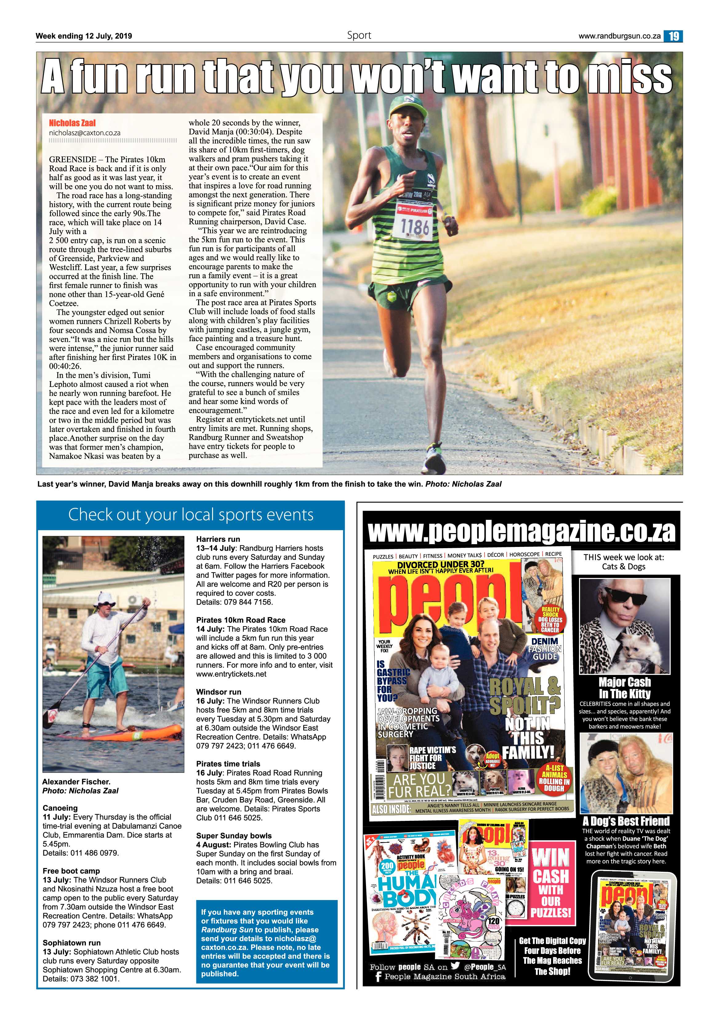 Randburg Sun 12 July, 2019 page 19