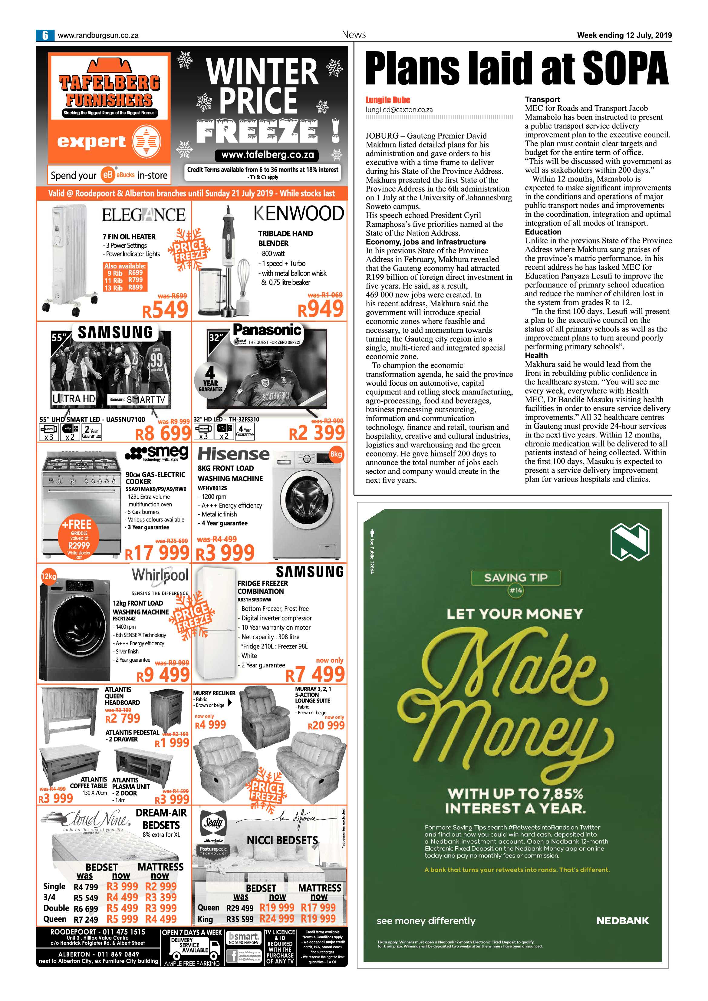 Randburg Sun 12 July, 2019 page 6
