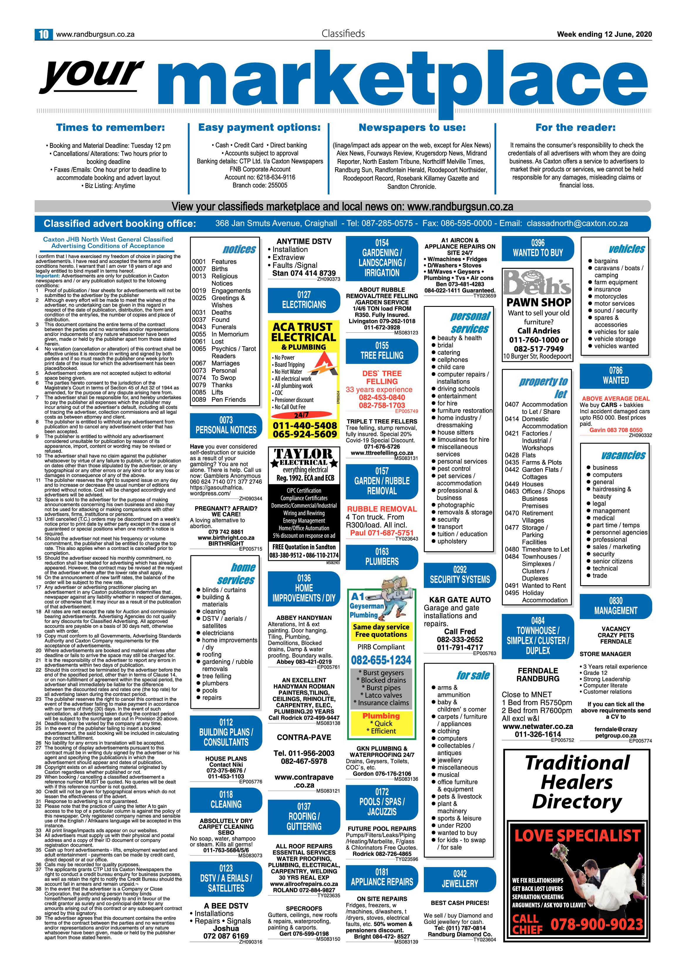 Randburg Sun 12 June 2020 page 10